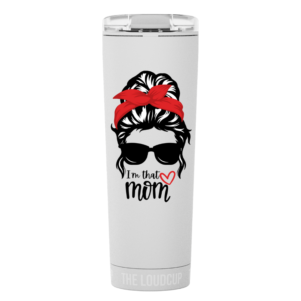 That Mom Red Bow 23oz