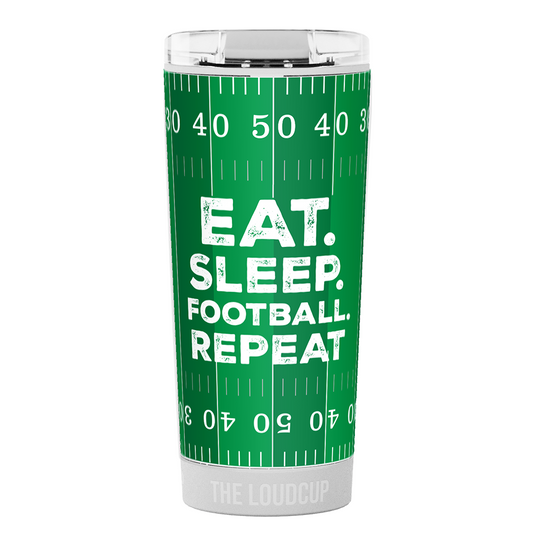 Eat. Sleep. Football. Repeat. 16oz